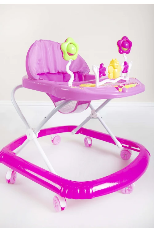 مشاية اطفال بعجلات  قابلة للطي لتعلم المشي مدمجة مع العاب ترفيهية