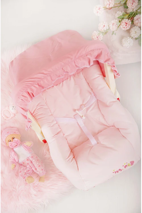 كرسي أطفال بحزام وغطاء حماية