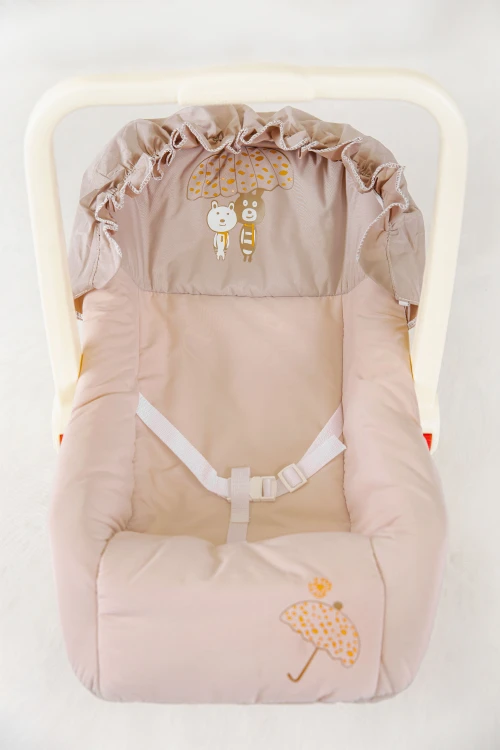 كرسي أطفال بحزام وغطاء حماية