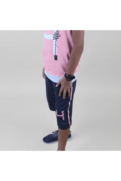 طقم تيشيرت دون أكمام مع شورت