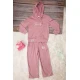 Girls Elegant 2 Piece Set Pink Hoodie