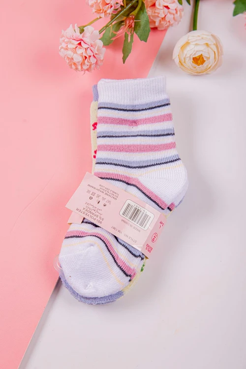 جوارب أطفال ملونة عدد اثنين قطع