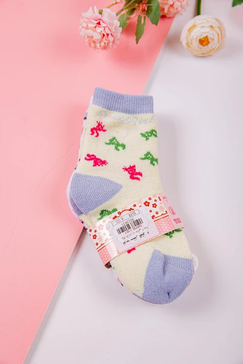 جوارب أطفال ملونة عدد اثنين قطع