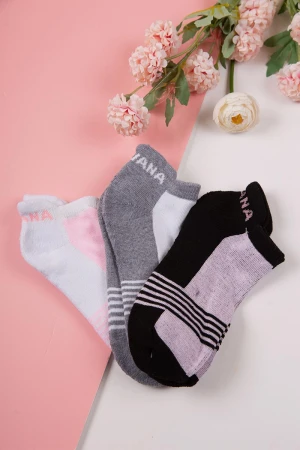 جوارب نسائية ملونة عدد ست  قطع