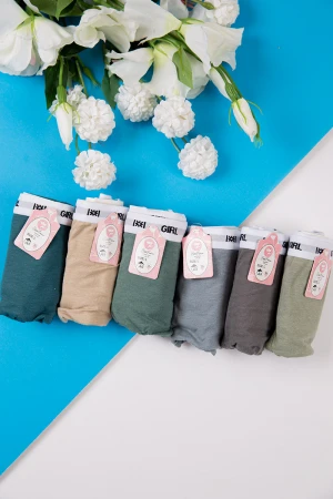 سروال داخلي نسائي متعدد الألوان مجموعة 6 قطع 