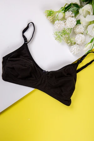 حمالة صدر نسائية لون أسود بحمالات قابلة للتعديل