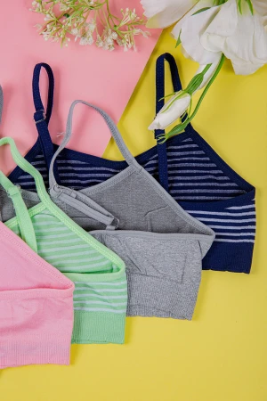 صدرية نسائية متعددة الألوان مجموعة عدد 4 قطع