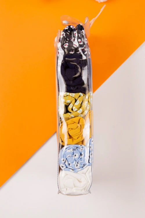 سروال داخلي نسائي متعدد الألوان مجموعة 6 قطع