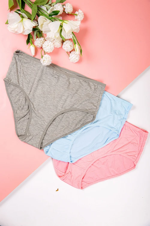 سروال داخلي نسائي متعدد الألوان مجموعة 3 قطع