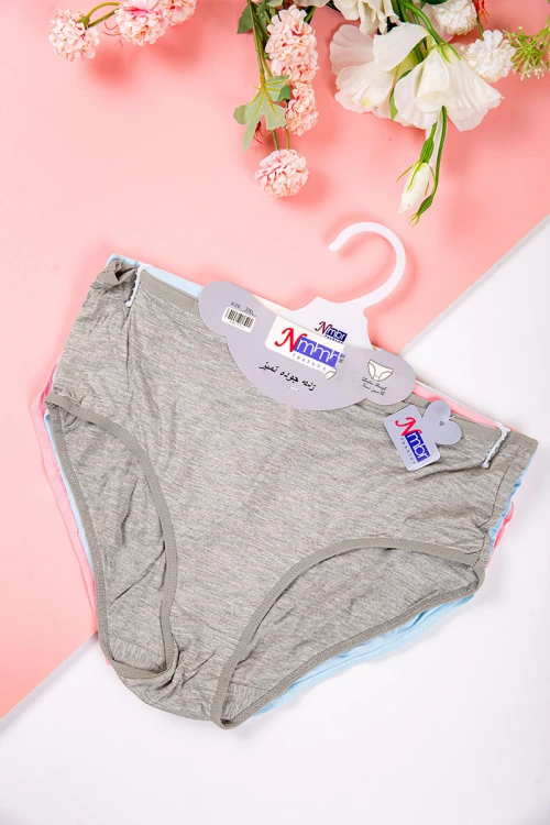 سروال داخلي نسائي متعدد الألوان مجموعة 3 قطع