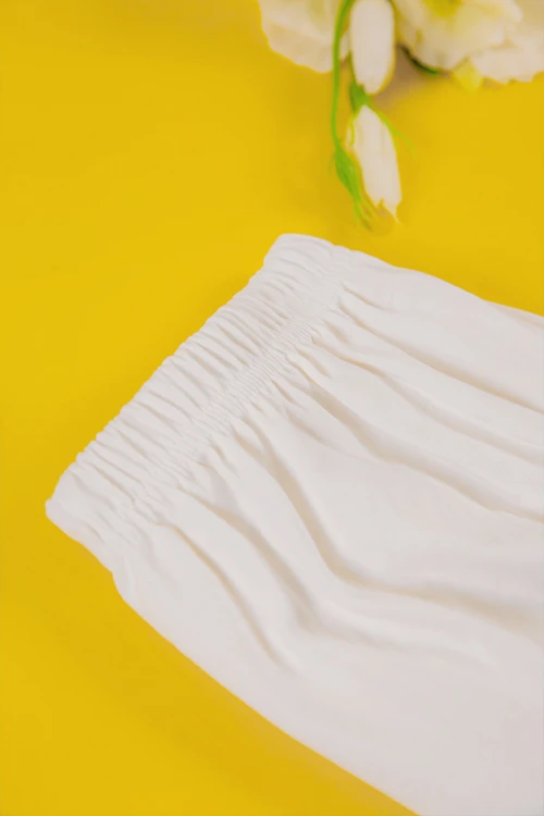 بيجاما أطفال ولادي شتوي قطعتين لون أبيض بأكمام طويلة وبنطلون طويل