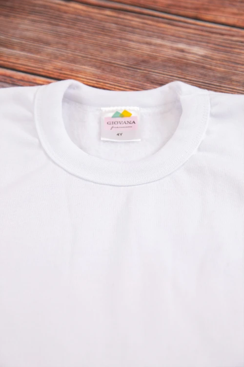 طقم بيجاما بناتي شتوي قطعتين لون أبيض بأكمام طويلة مع بنطلون طويل بزم