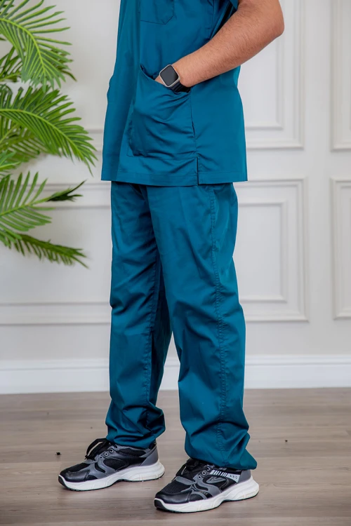 سكراب طبي رجالي لون تركواز