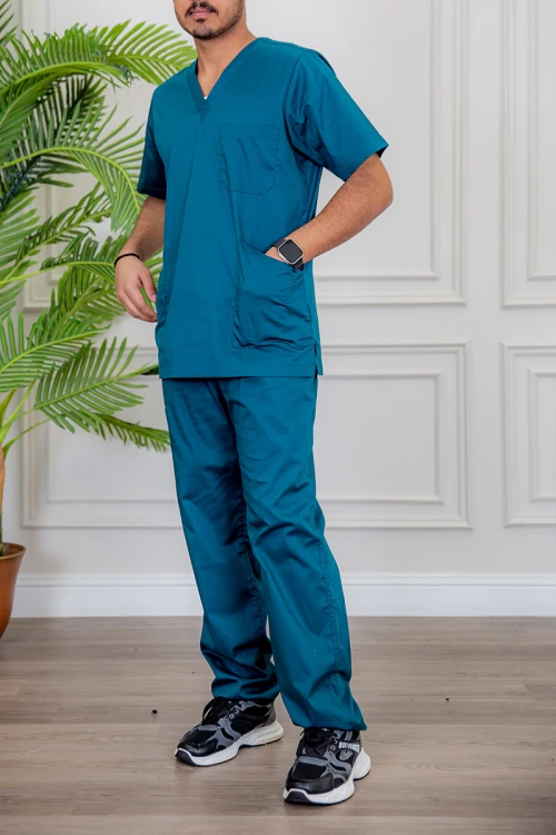 سكراب طبي رجالي لون تركواز