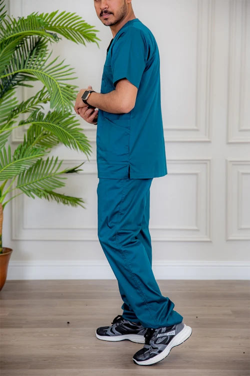 سكراب طبي رجالي لون تركواز