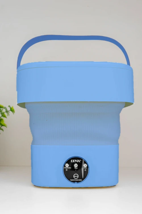 غسالة ملابس متنقلة صغيرة متعددة الألوان قابلة للطي