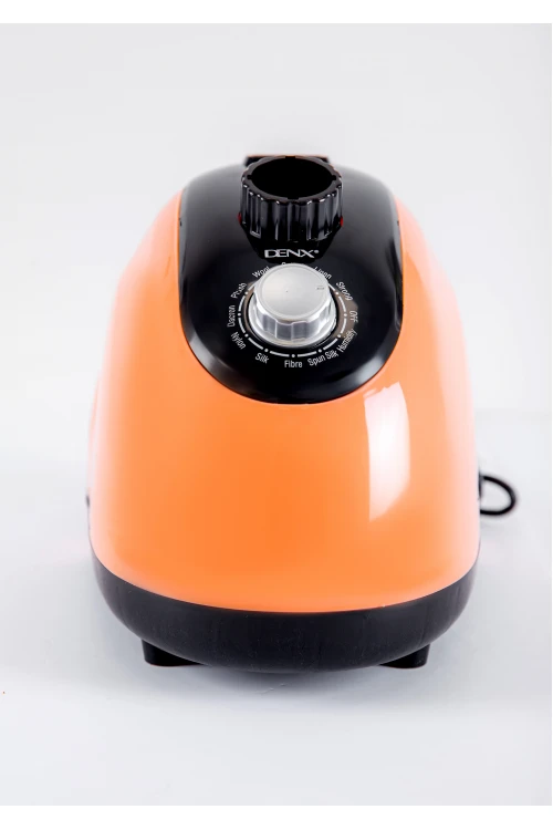 مكواة ملابس بخار عامودية  لون برتقالي مع ملحقاتها