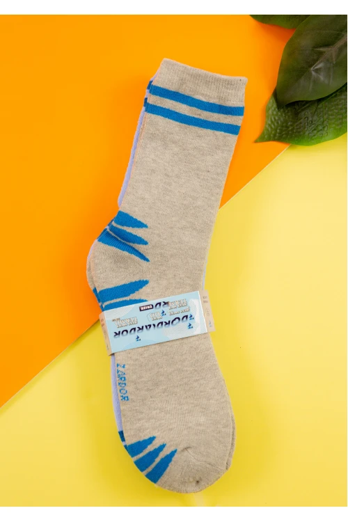 جوارب رجالية طويلة عدد قطعتين متعددة الألوان