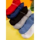جوارب رجالية قصيرة متعددة الألوان عدد 6 قطع بكتابات