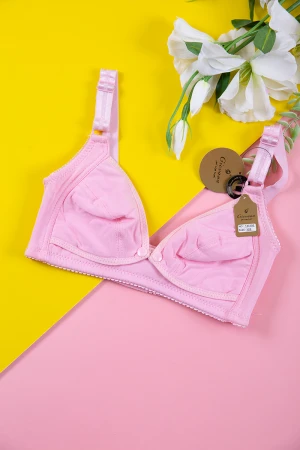 صدرية نسائي لون وردي بأحزمة قابلة للتعديل من الخلف