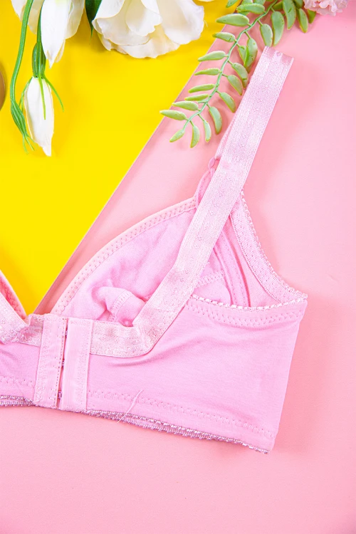 صدرية نسائي لون وردي بأحزمة قابلة للتعديل من الخلف