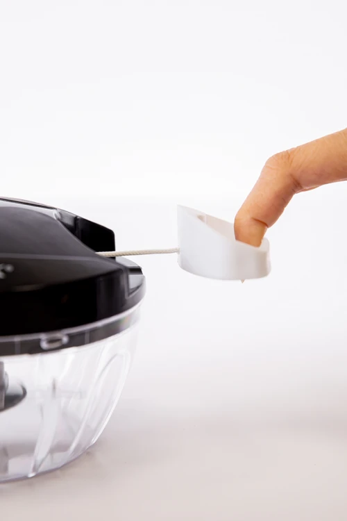 قطاعة خضروات يدوية 3 شفرات لون أسود