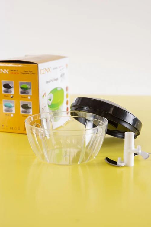 قطاعة خضروات يدوية 3 شفرات لون أسود