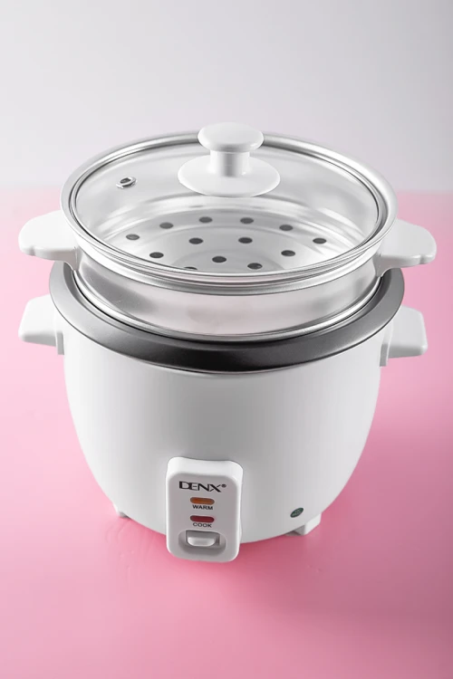 قدر طبخ كهربائي لون أبيض للطبخ التقليدي أو البخار