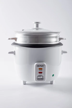 قدر طبخ كهربائي لون أبيض للطبخ التقليدي أو البخار 1لتر