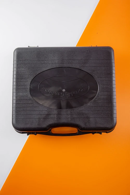 موقد غاز متنقل للرحلات عين واحدة مع شنطة لون أسود