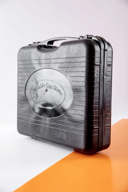 موقد غاز متنقل للرحلات عين واحدة مع شنطة لون أسود