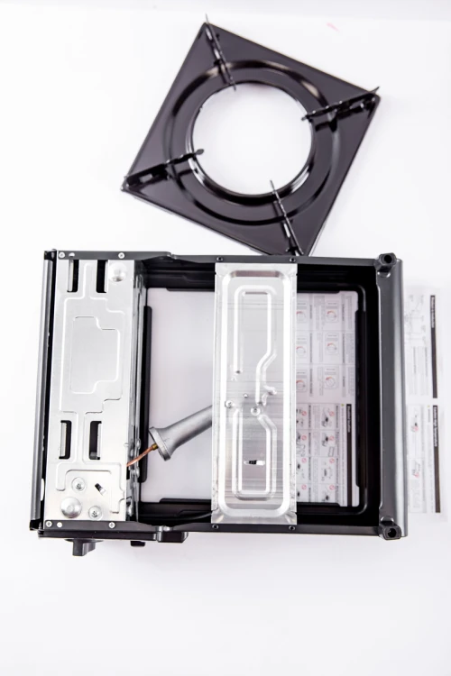 موقد غاز متنقل للرحلات عين واحدة مع شنطة لون أسود