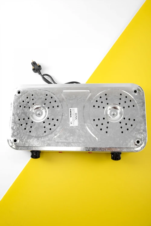 موقد كهربائي محمول حلزوني مزدوج للتسخين و الطهي