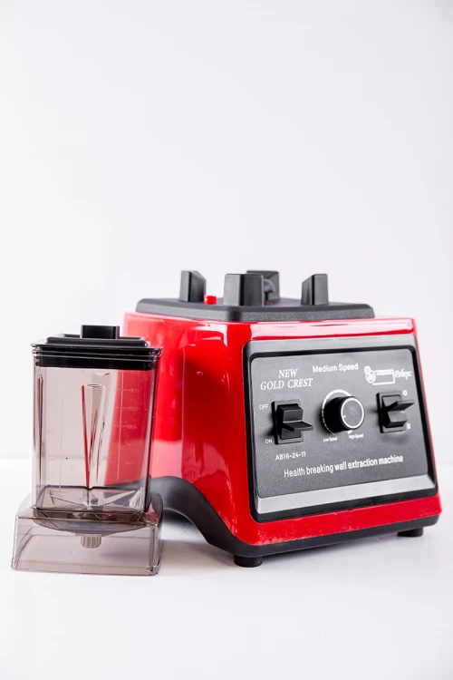 خلاط كهربائي و مطحنة مع ملحقاتها لون أسود و أحمر