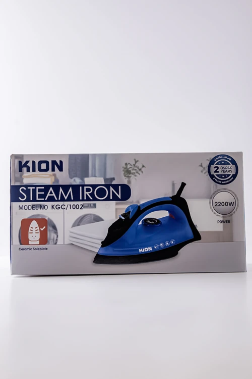 مكواة بخار كهربائية 2200 واط لون أسود و أزرق