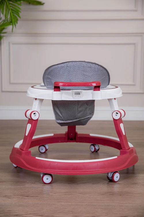 مشاية أطفال متعددة الألوان قابلة للطي و مضادة للإنزلاق مع لوح ألعاب