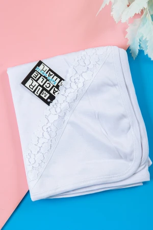 كوفلة أطفال لون أبيض 