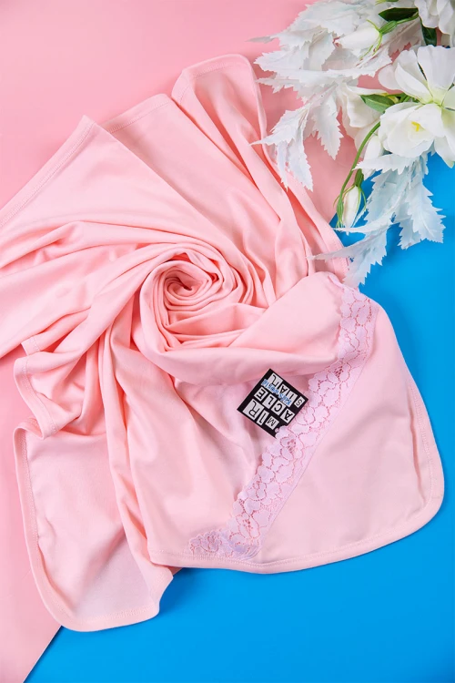 كوفلة أطفال لون وردي