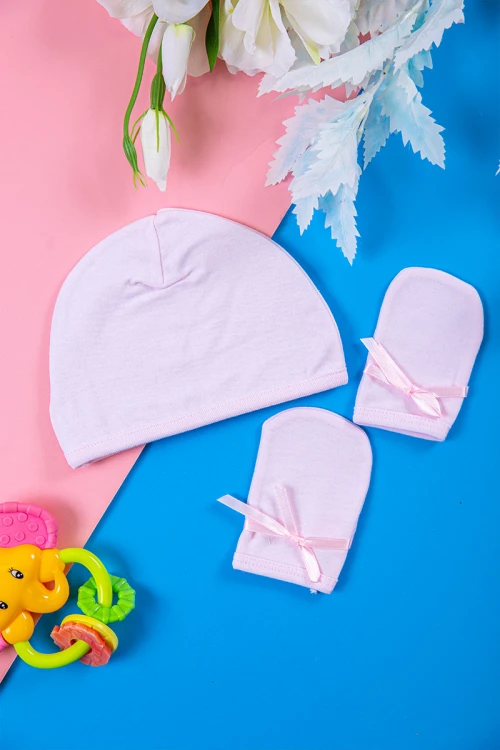 طقم أطفال قطعتين قبعة و جونتي متعدد الألوان