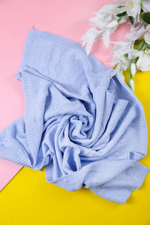 شال أطفال صوف متعدد الألوان