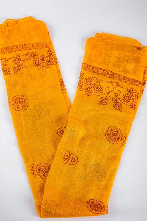 منديل جنوبي عسيري مشجر لون أصفر