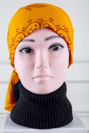 منديل جنوبي عسيري مشجر لون أصفر 