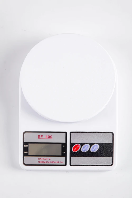 ميزان مطبخ رقمي لون أبيض