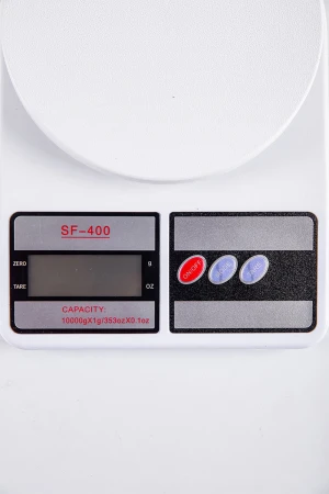 ميزان مطبخ رقمي لون أبيض