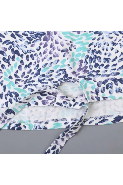 طقم بنطلون ساده مع تيشيرت مزخرف