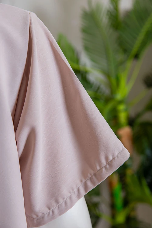 جلابية نسائية متعدد الاوان ياقة سبعة و أكمام قصيرة