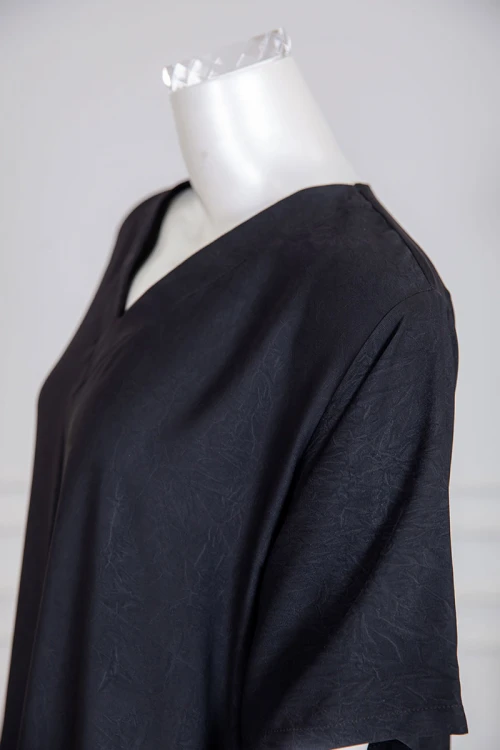 جلابية نسائية متعدد الاوان ياقة سبعة و أكمام قصيرة