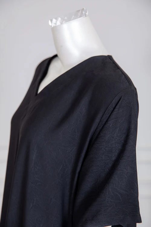 جلابية نسائية متعدد الاوان ياقة سبعة و أكمام قصيرة