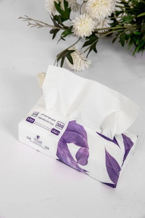 مناديل توب سنتر أبيض ناعم 6 علب 300 منديل مفرد  