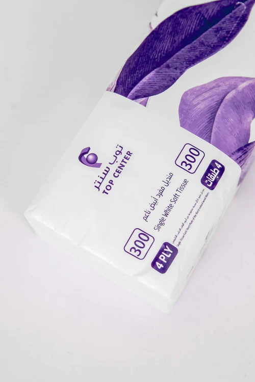 مناديل توب سنتر أبيض ناعم 10 علب 600 منديل مفرد